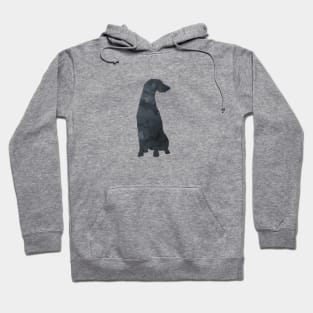 Deerhound Black Silhouette Art Hoodie